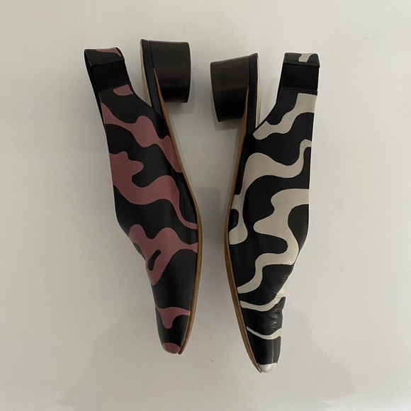 SOLD🏁Everlane handpainted square toe slingbacks - Picture 4 of 7